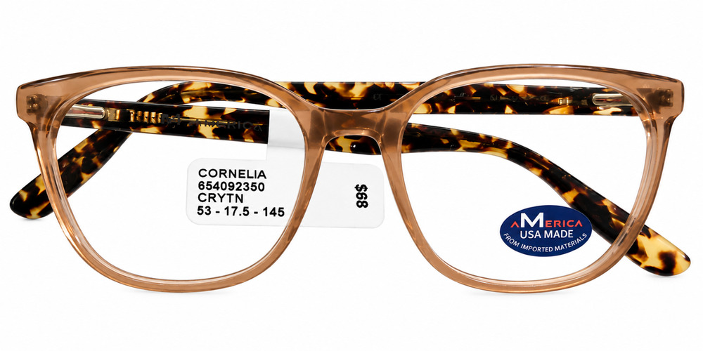 M AMERICA CORNELIA GREY AUTHENTIC EYEGLASSES FRAMES 53-17.5-145